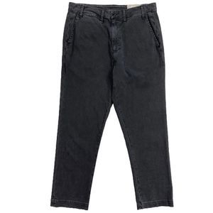 Citizens of Humanity Brooke Chino Pant Mid Rise Pockets Washed Black 27